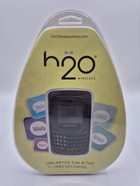 h2o Wireless Alcatel 355 Red Cell Phone 2012 Brand New Sealed